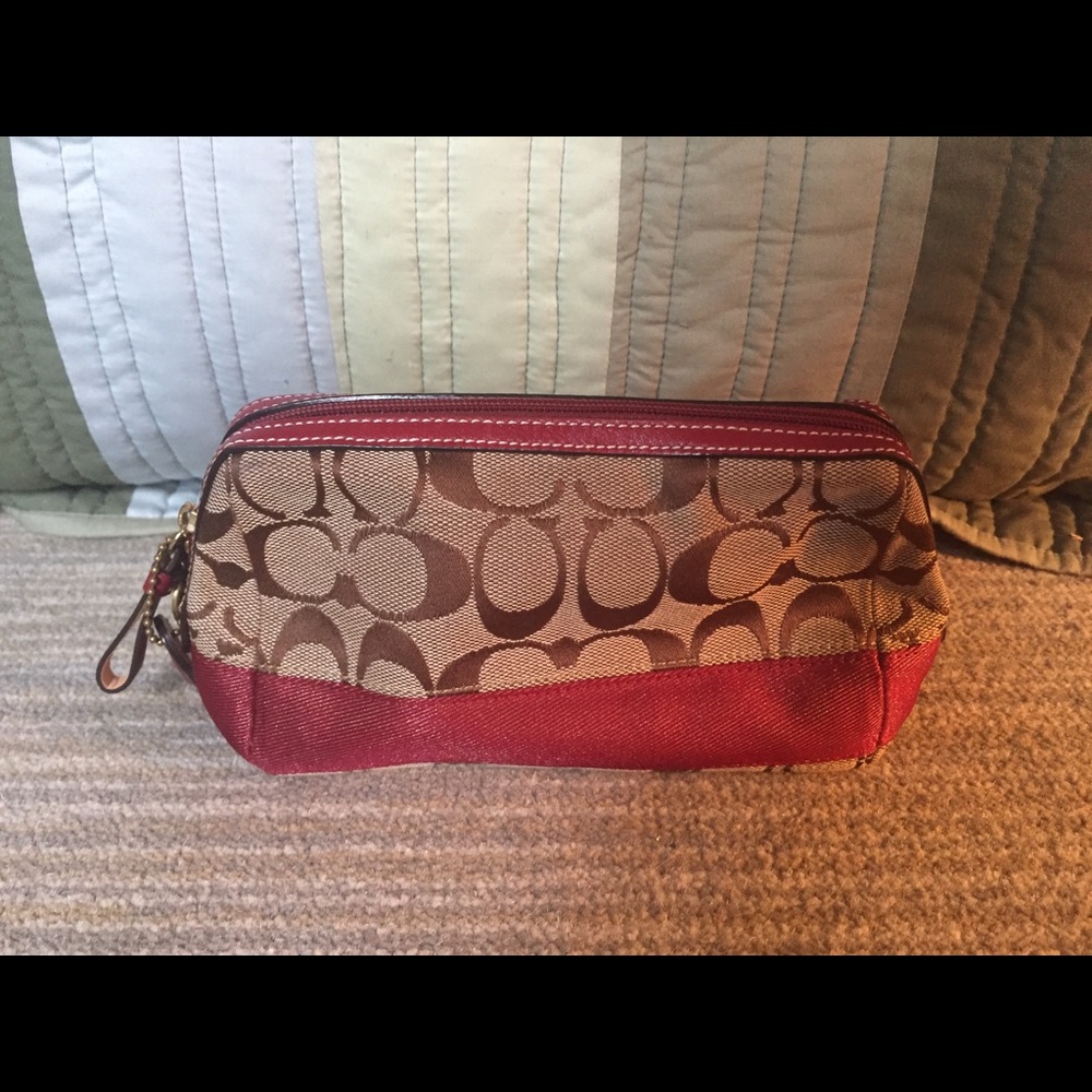 Coach Monogram Cosmetic/Pencil Pouch